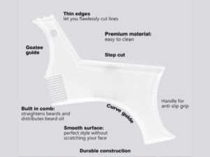 Beard Shaping Tool transparent